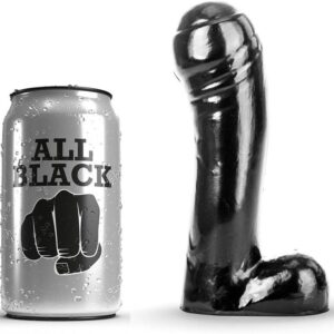 ALL BLACK - DILDO NEGRO 15 CM