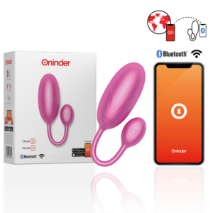 ONINDER - TOKYO HUEVO VIBRADOR ROSA 7.5 X 3.2 CM - APP GRATUITA