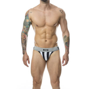 MOB - JOCK CLASICO STRIPE BLANCO TALLA XL
