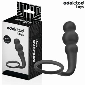 ADDICTED TOYS - PLUG ANAL CON ANILLO SILICONA MODELO 1