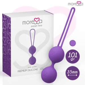 MORESSA - OSIAN TWO ENTRENAMIENTO SUELO PELVICO 101gr PREMIUM SILICONA LILA