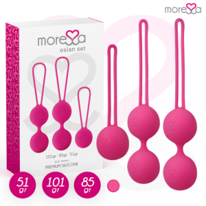 MORESSA - OSIAN SET PREMIUM SILICONA ROSA (Osian One - 51 g | Osian Two - 101 g | Osian Three 85 g)