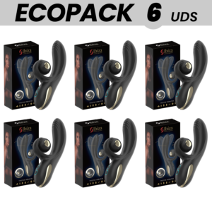 ECOPACKS 6 UDS - IBIZA VIBRADOR TWISTER CON ESTIMULADOR CURVE Y VIBRO-ROTACIÓN