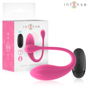 INTENSE - JANICE VIBRADOR U DOBLE ESTIMULACIÓN 10 VIBRACIONES ROSA CONTROL REMOTO