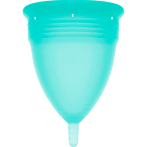STERCUP - COPA MENSTRUAL FDA SILICONA AQUAMARINA - TALLA L